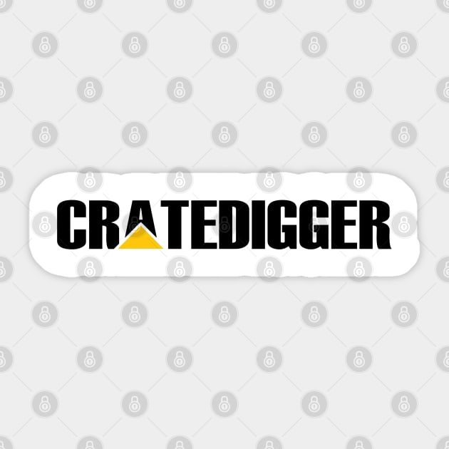 CRATEDIGGER Sticker by AnalogJunkieStudio